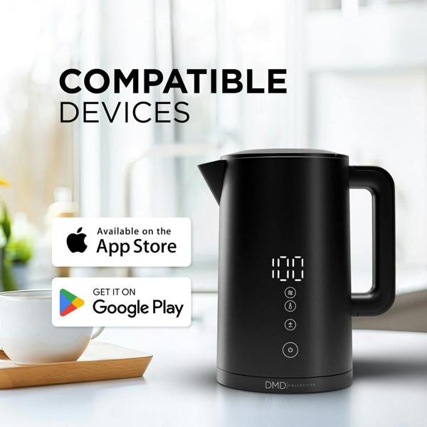 DMD Collective Smart Kettle with App & Voice Control – Variable Temperature Electric Kettle 1.5L
