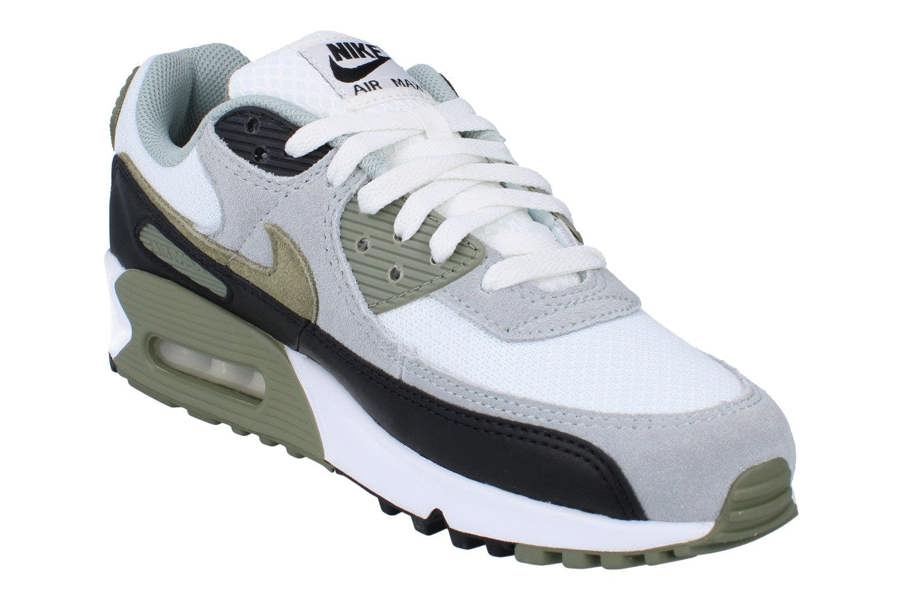 Nike Air Max 90 Mens Trainers Dm0029 Shoes  121 - Summit White Silver Sage 121 - Photo 3