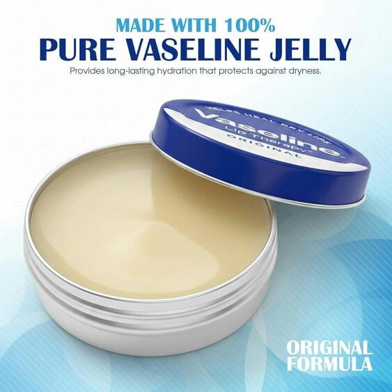 Vaseline Lip Therapy Original Lip Balm Tins 3 x 20g