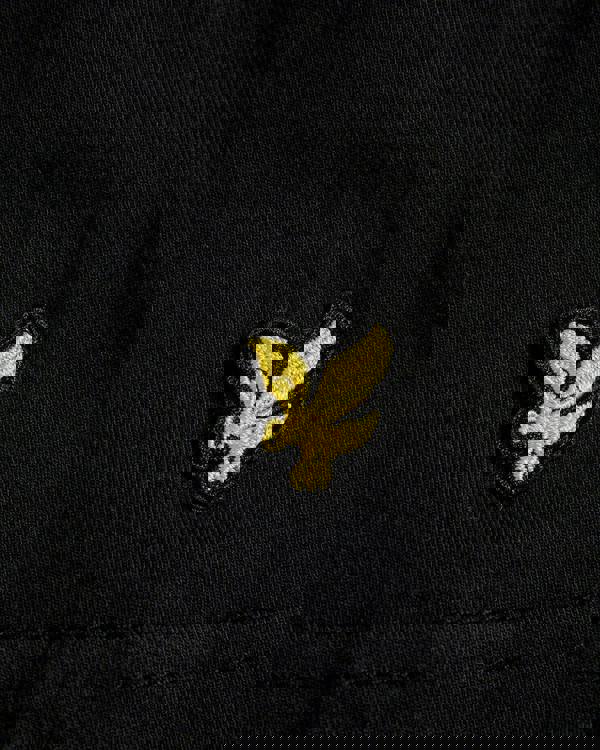 Lyle & Scott Mens Basic 3 Pack T-shirt - X044 Jet Black/ Mid Grey Marl/ White - CHO - Designer Mens Short Sleeve T-Shirts & Tops