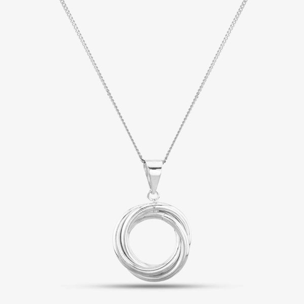 T. H. Baker Silver Triple Ring Pendant 8.68.2379