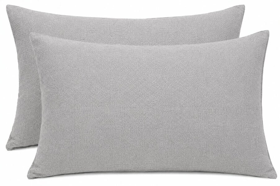 Night Zone Flannelette Pillowcases – 100% Brushed Cotton Soft Warm Pillow Covers - Grey