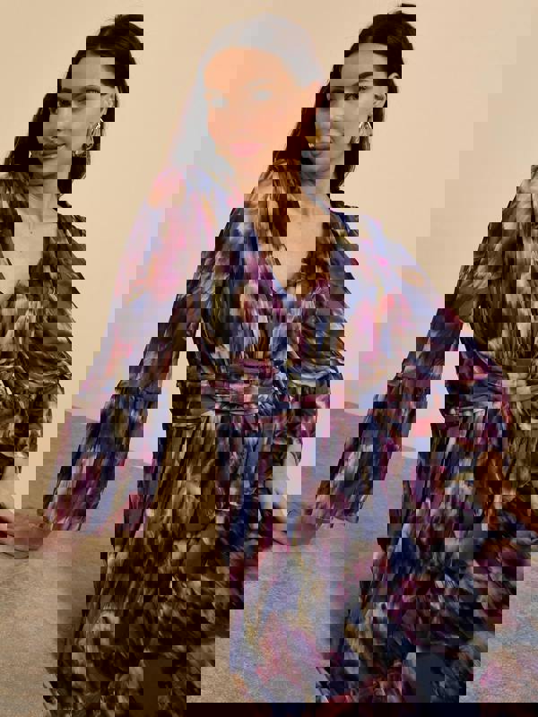 GWD Judy Floral Print Maxi Dress