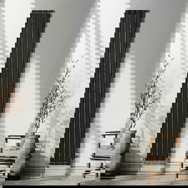 Monstershop Oval Column Radiator – 1800mm x 480mm – Black