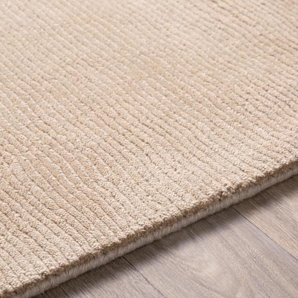 Livabliss Mystique-Hand Loomed Tan Wool Modern Rug