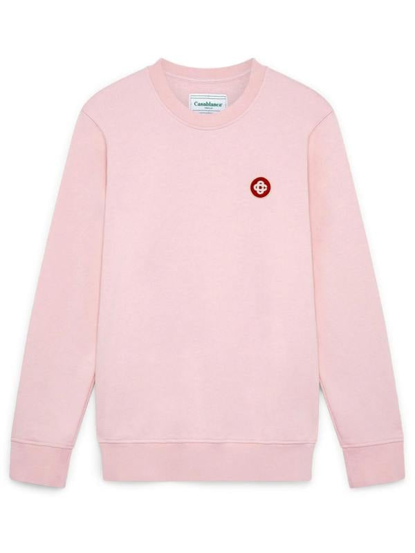 CASABLANCA EMBROIDERED LOGO SWEATSHIRT PINK - Notorious Plug