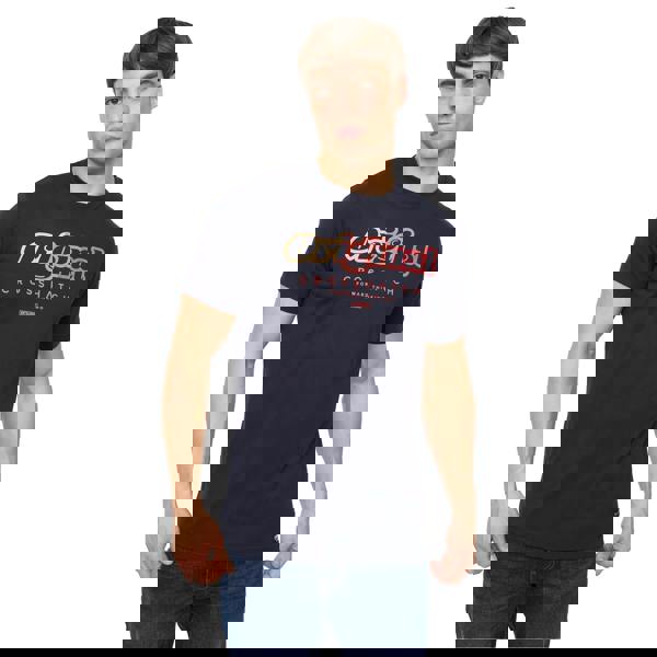 Crosshatch Mens Hybridge T-Shirt - Navy - 