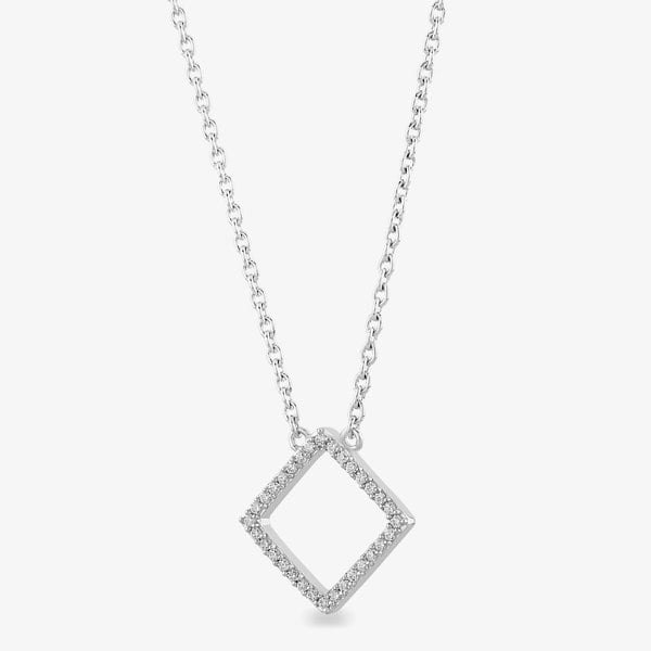 Rosa Lea Pave Square Necklace AM-2THB009204