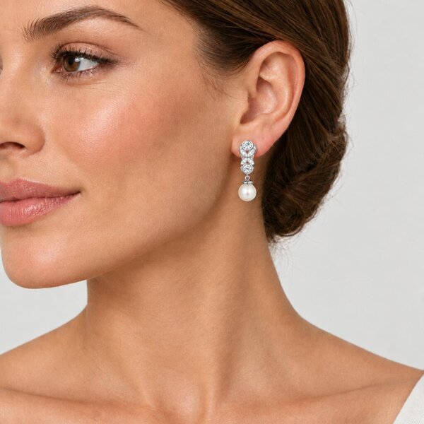Cachet London Petra Silver Clip On Earrings