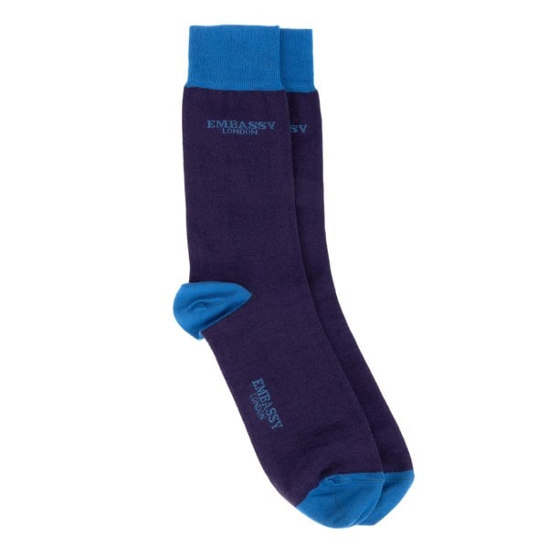 Embassy London Socktopus - Pink Horse - Men's 3 pack cotton crew socks size UK 6 to 12 in brand mix