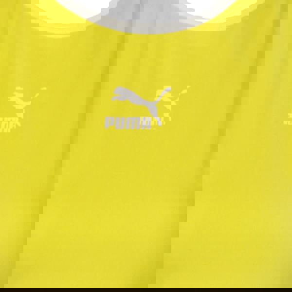 Puma Womens/Ladies Classics Cropped Tank - Blazing Yellow - 