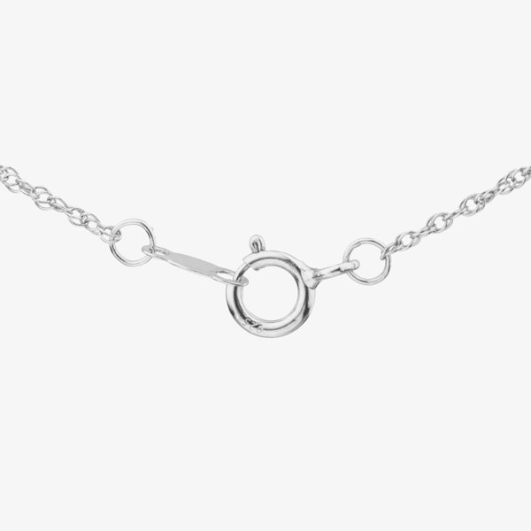 T. H. Baker Sterling Silver Certified Lab Grown 0.25ct Diamond Pear Shape Cluster Pendant Necklace LGP40247-25