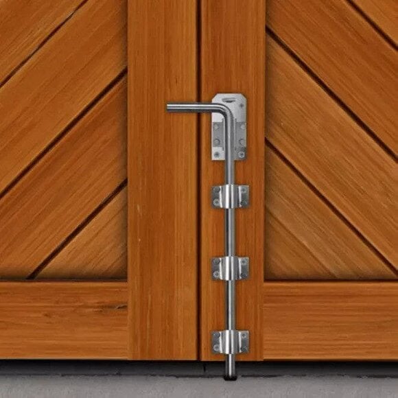 EDH Door Hardware 2x 15" Heavy Duty Drop Bolts–Galvanised Gate, Stable, Shed, Garage Sliding Lock