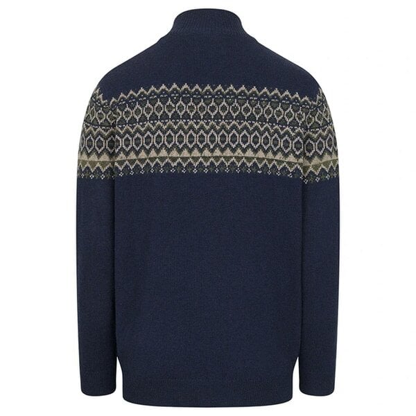 Hoggs of Fife Colonsay Fair Isle 1/4 Zip Pullover