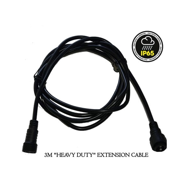 3 Metre Extension Cable For Heavy Duty Waterproof Outdoor String Lights - 3M - Lighting Legends