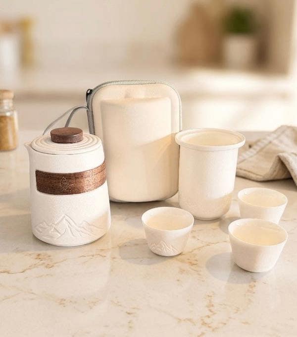Travel Loose Leaf Tea Set & 3 mini cups 