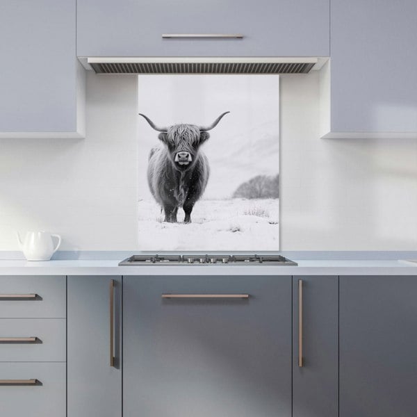 Warren Reed - Designer Lone Highland Cow Kitchen Splashback