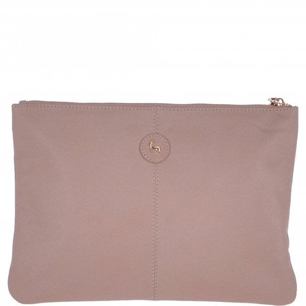 Large Padded Leather Pouch Bag : 62093