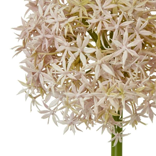 Wyld Haus Set of 3 Artificial Flowers Lilac Medium Allium Stems
