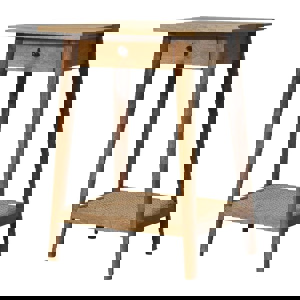 Artisan Furniture Woven Solid Wood End Table