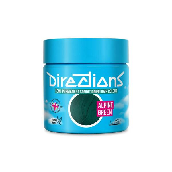 Directions 4 x La Riche Directions Semi-Permanent Hair Color 100ml Tubs - Alpine Green