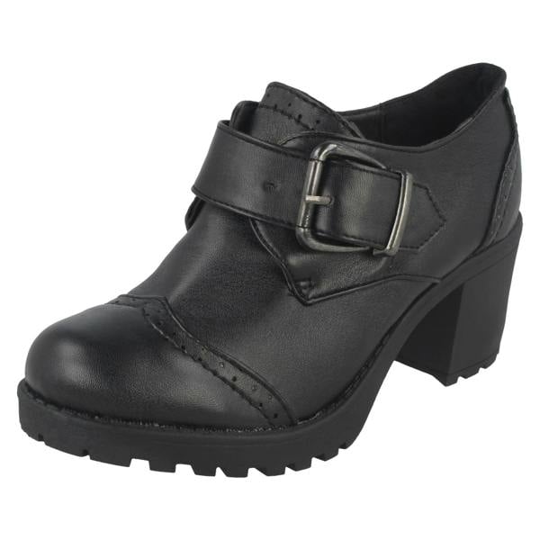 Red:Tag Girls Red Tag Chunky Heeled School Shoes