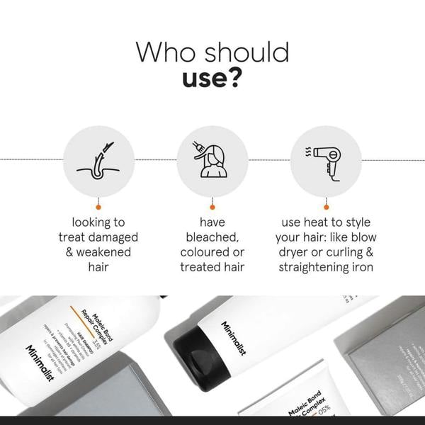 Minimalist Hair Care Maleic Bond Repair Complex 3.5% Hair Shampoo 250ml - Additional 4