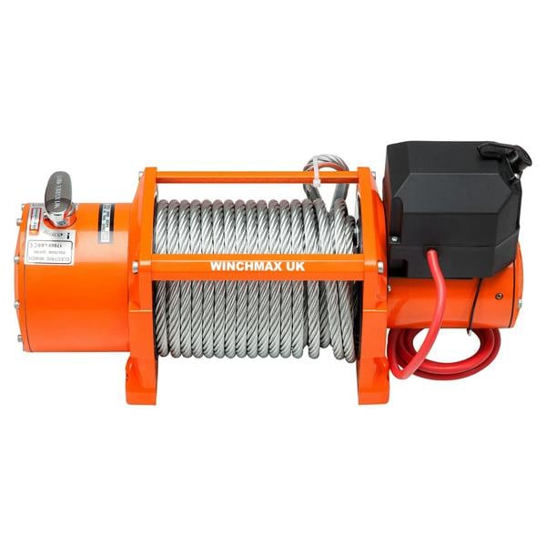 Winchmax 17,000lb (7,711kg) 24V Winch, 26m x 12mm Steel Rope, Wireless Remote Control