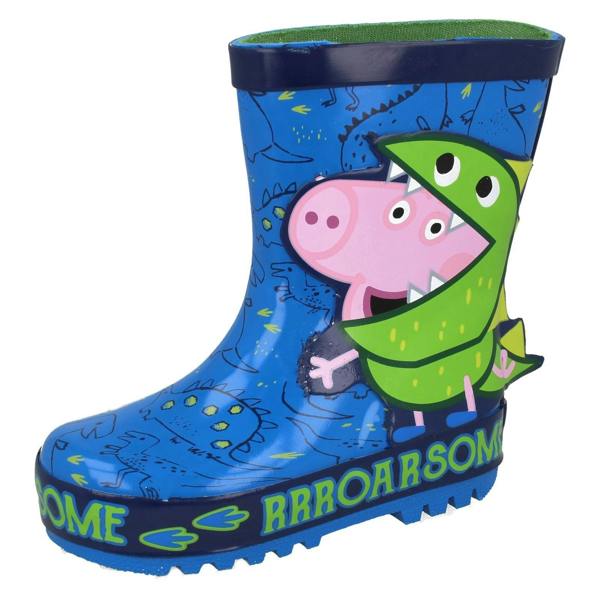 CHARACTER Boys Character George pig Roarsome Wellington Boots GUV24096AA01PEZZ