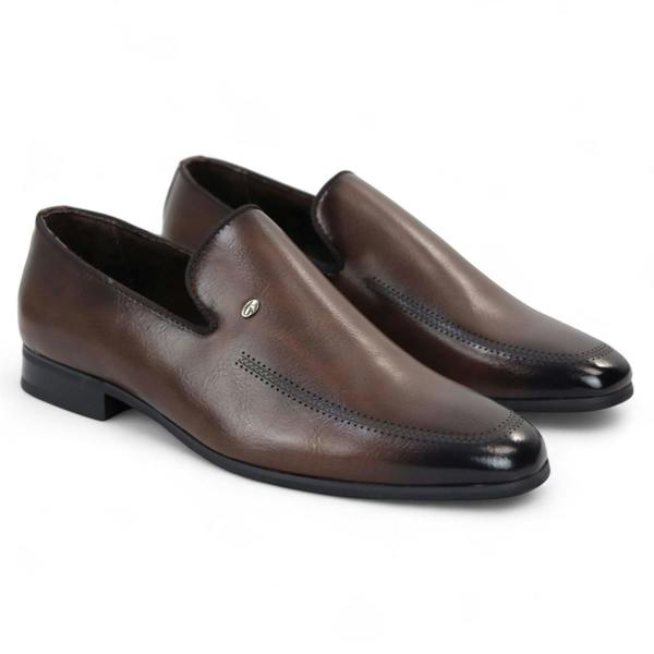 Infinity Leather Men's Classic Slip-On Loafers Formal Shoes