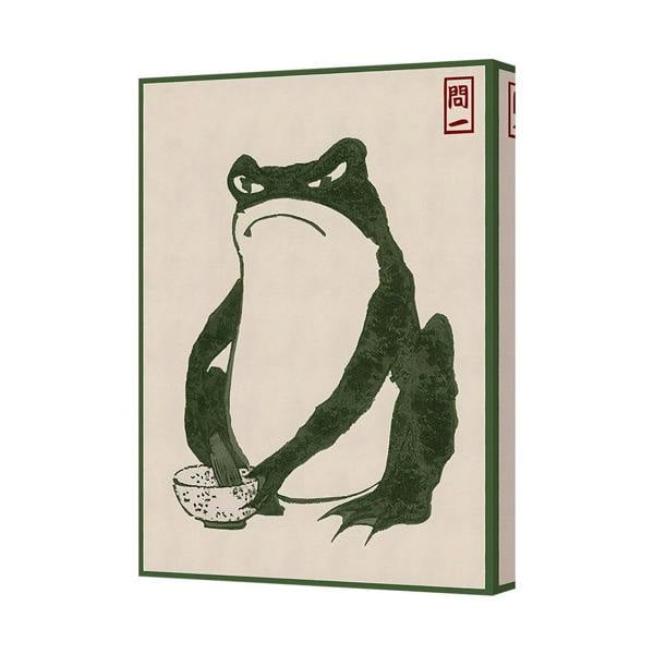 Benjamin Tate Design Frog Ink Wash Canvas Art Print Zen Wall Decor For Living Room