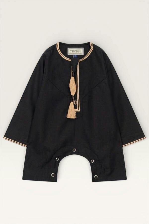 Infinity Leather Baby Boys Ramadan Moroccan Thobe Robe Emirati Eid Jubba- B-TT003