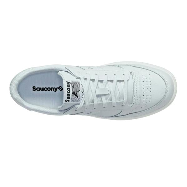 Saucony Mens Jazz Leather Court Trainers - White - 