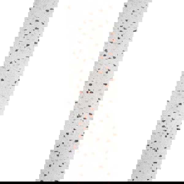 Moodi Shaggy Cream/Brown Rug, Dots design, Underfloor heating | THE RUGS