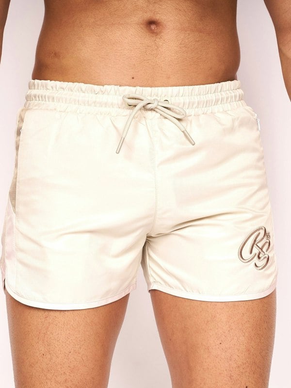 Crosshatch Barli Swim Shorts Stone