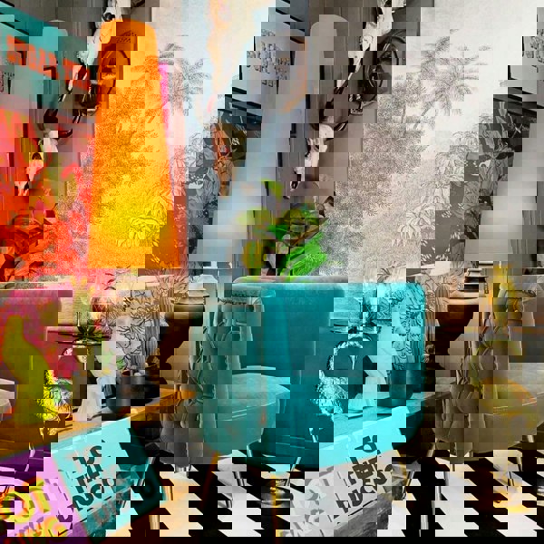 KING & QUEEN OVERSIZED CONE LAMPSHADES IN PUMPKIN COTTON