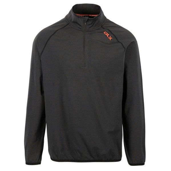 Trespass Mens Hulton DLX Half Zip Fleece Top - Black