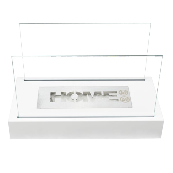 BIOFireplacesGMT Freestanding Bio Fireplace Home White Matt Ventless