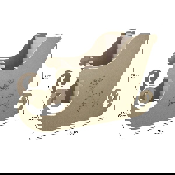 Monstershop MDF Santa Sleigh