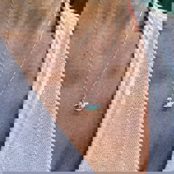 Sterling Silver Mallard Duck Necklace - Reeves & Reeves