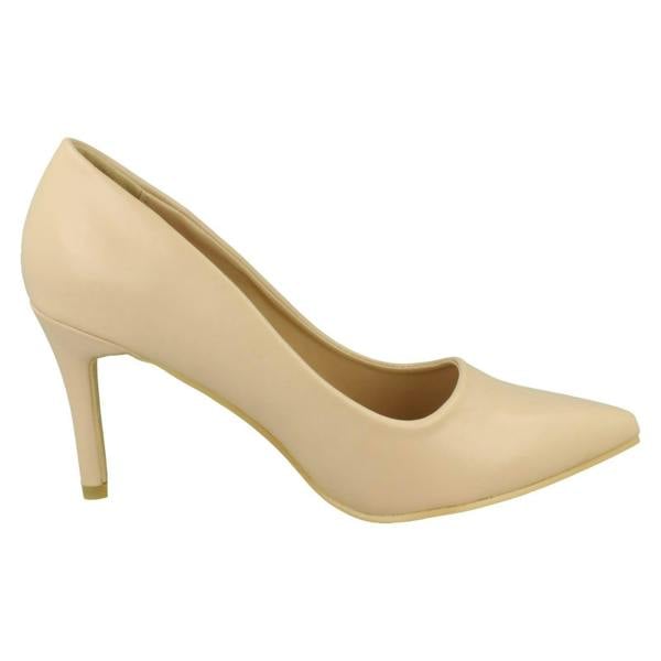 Spot On Ladies Spot On Wide Fit Court High Heels F90110