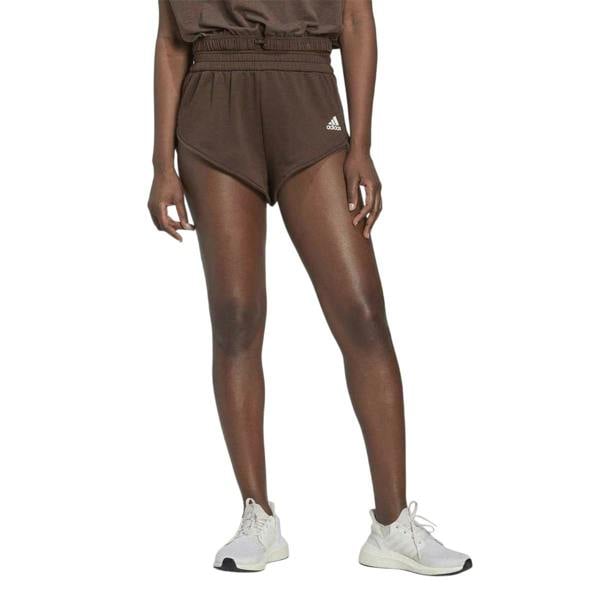 Adidas Womens/Ladies Cotton Blend Running Shorts - Brown - 