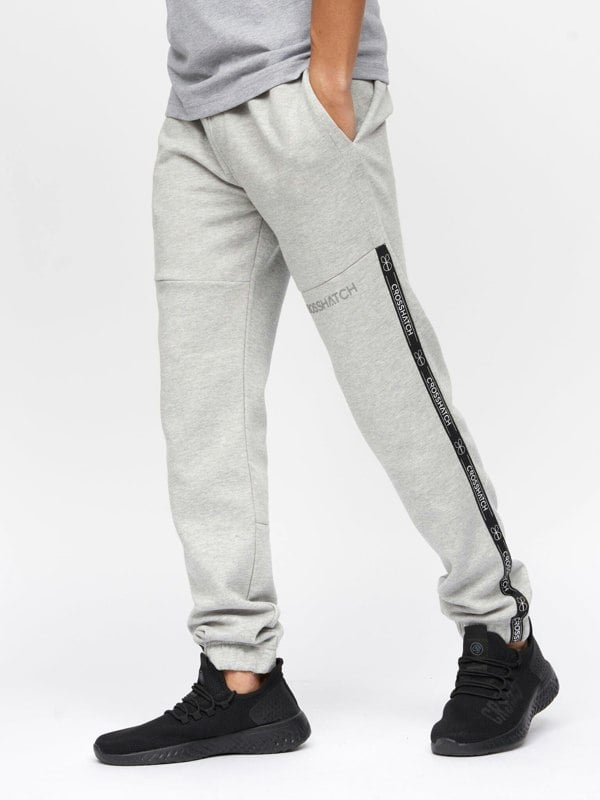 Crosshatch Apollo Joggers Grey Marl