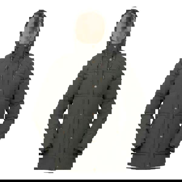 Mountain Warehouse Womens/Ladies Manta Borg Lined Padded Jacket - Khaki Green - 