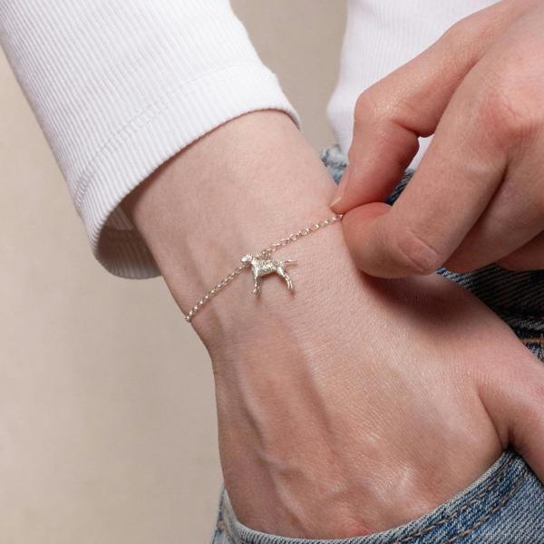 Mylee London Vizsla Dainty Chain Bracelet - Personalised - Sterling Silver