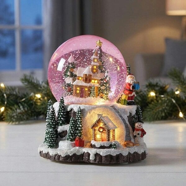 Garden Greatness Light Up Musical Village Snowglobe 