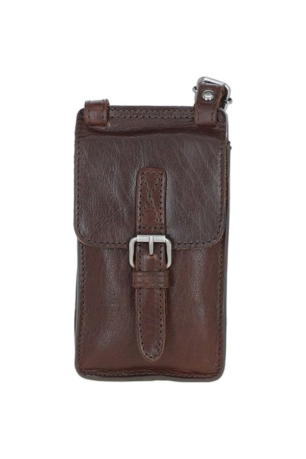 Exquisite Ashwood Leather Smartphone Bag: F-89
