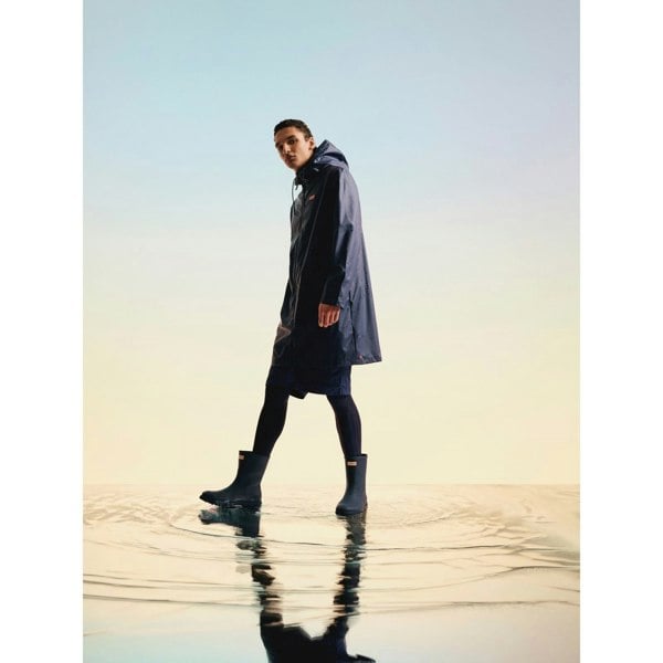 Hunter Downpour Short Boot Rubber Men's Hunter Wellington Boots - Navy