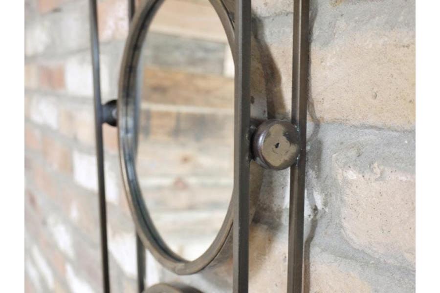 Wall-mounted Industrial Trio Mirror