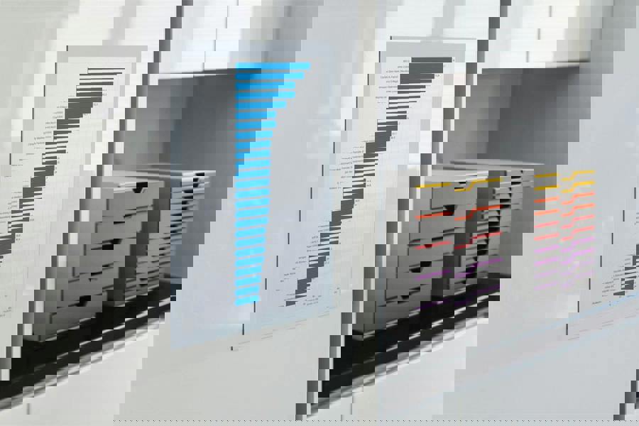 Durable DURAFRAME Self Adhesive Magnetic Signage Frame | 2 Pack | A4 White